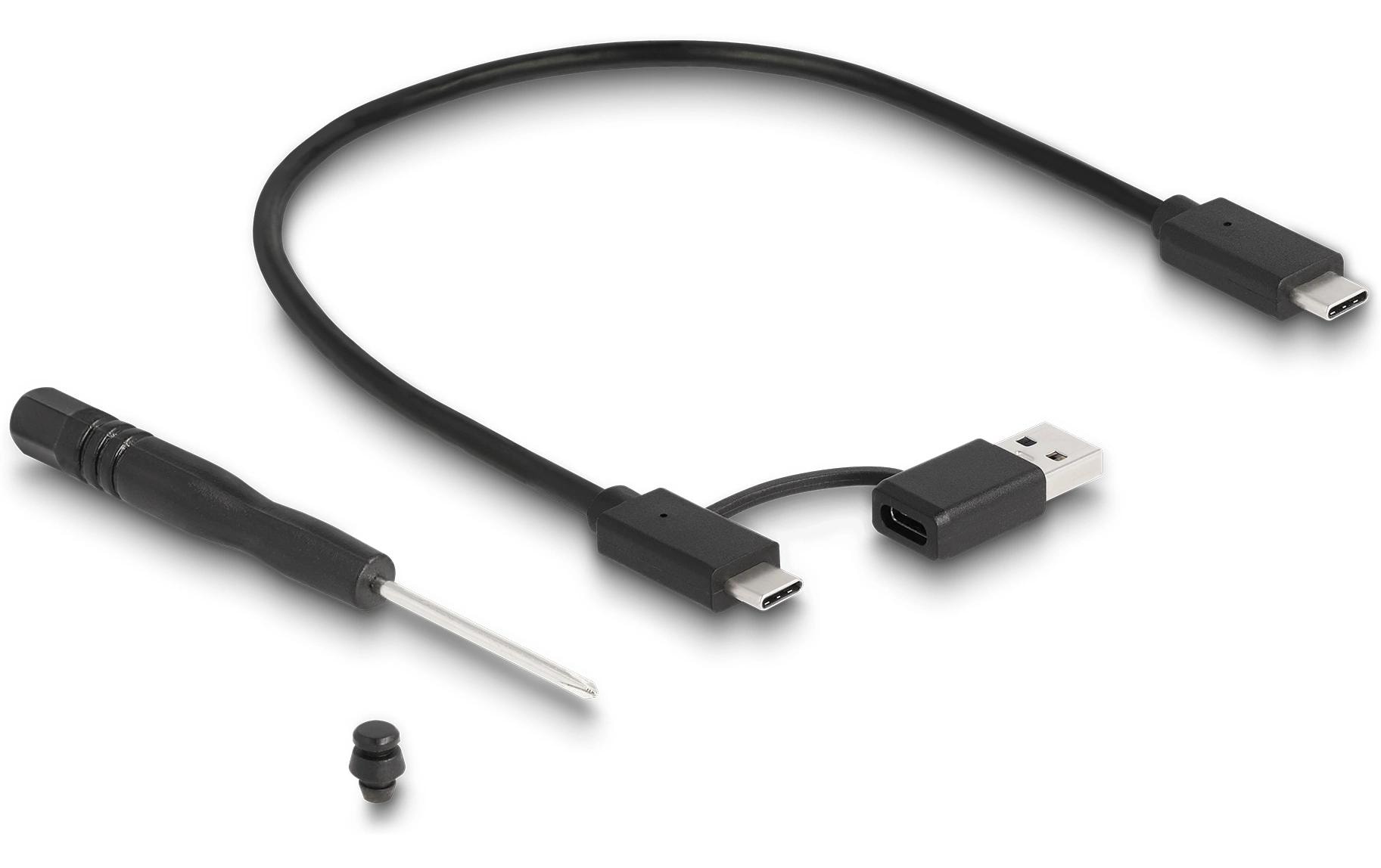 Delock Externes Gehäuse M.2 NVMe PCIe SSD USB 3.2 Type-C 20 Gbps