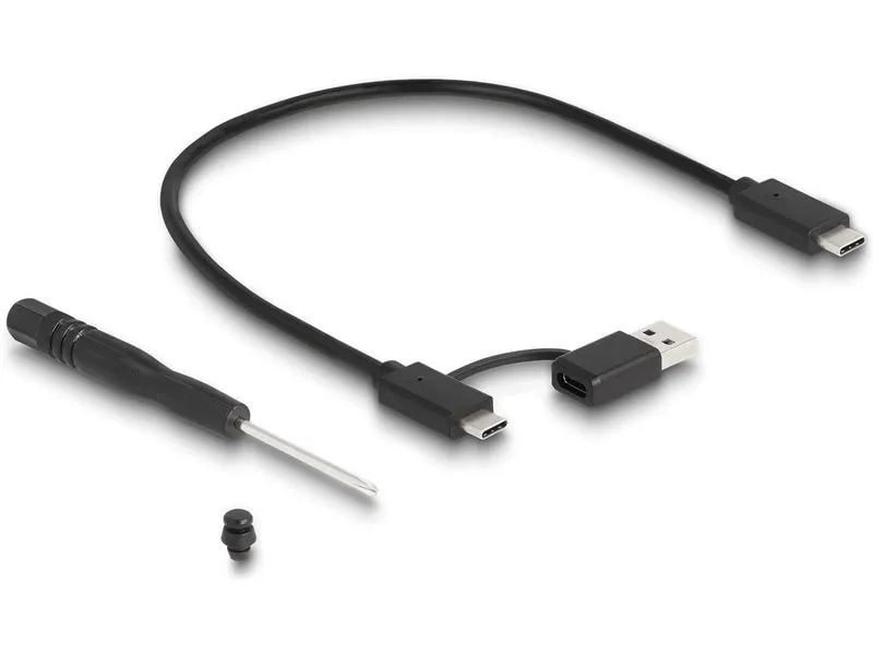 Delock Externes Gehäuse M.2 NVMe PCIe SSD USB 3.2 Type-C 20 Gbps Delock Externes Gehäuse M.2 NVMe PCIe SSD USB 3.2 Type-C 20 Gbps