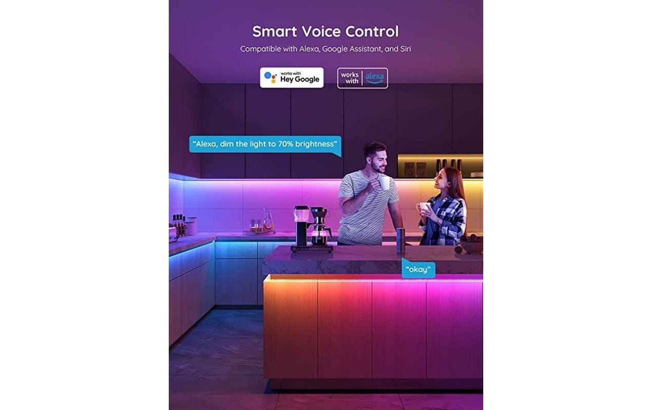 Govee LED Stripe Basic, 5 m, RGBIC, Wi-Fi + Bluetooth