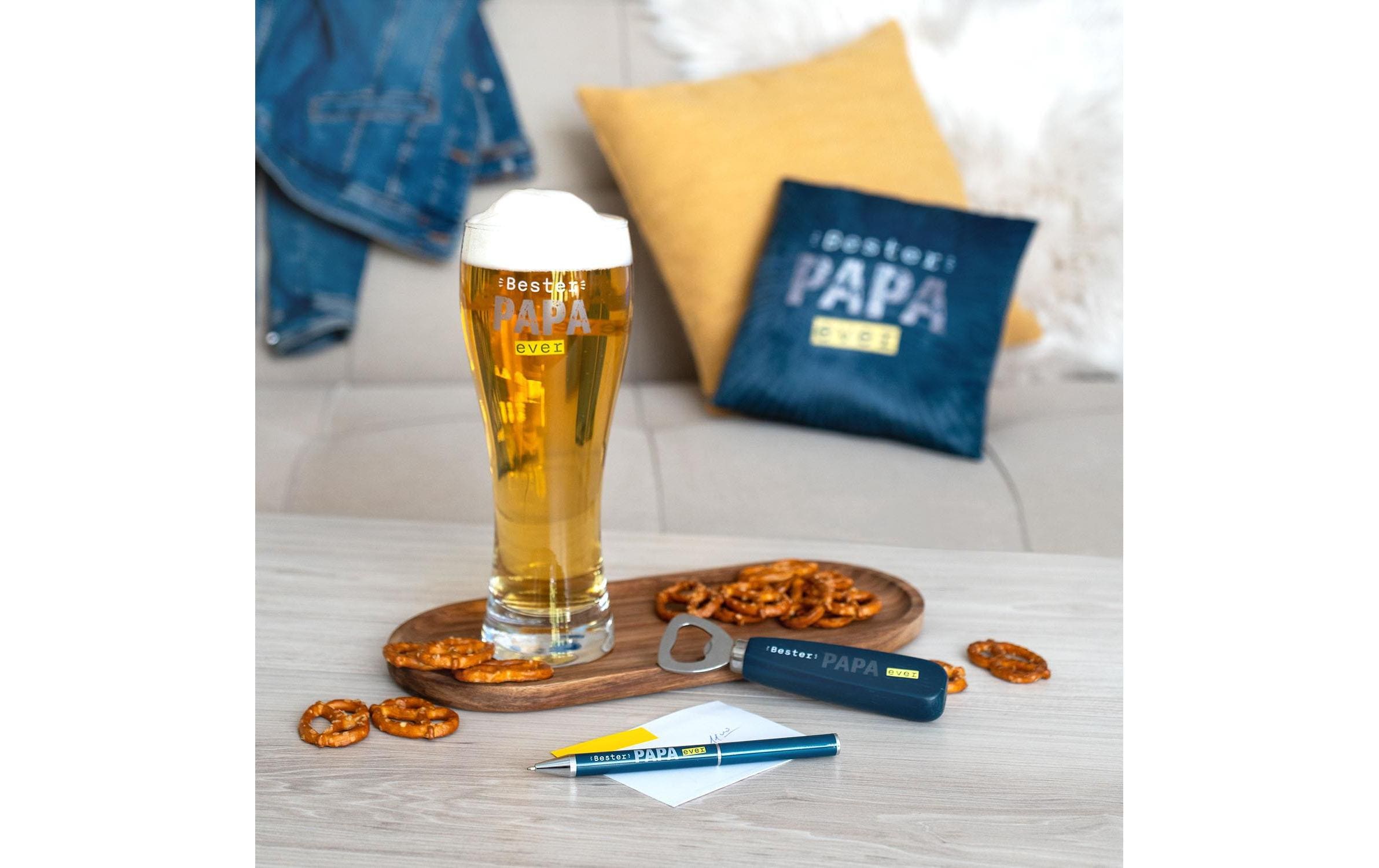 Sheepworld Flaschenöffner Bester Papa Ever Dunkelblau