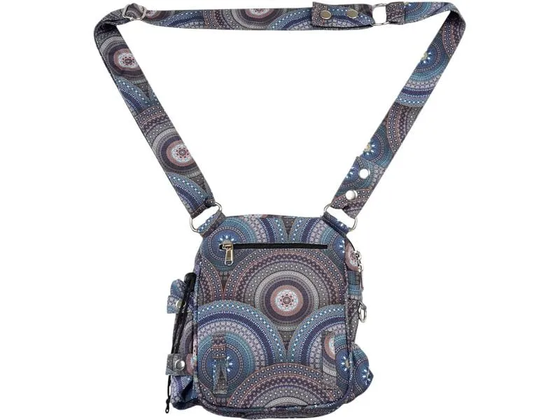 Nijens Gassi-Tasche Konstanz mit Druck, Blau Nijens Gassi-Tasche Konstanz mit Druck, Blau