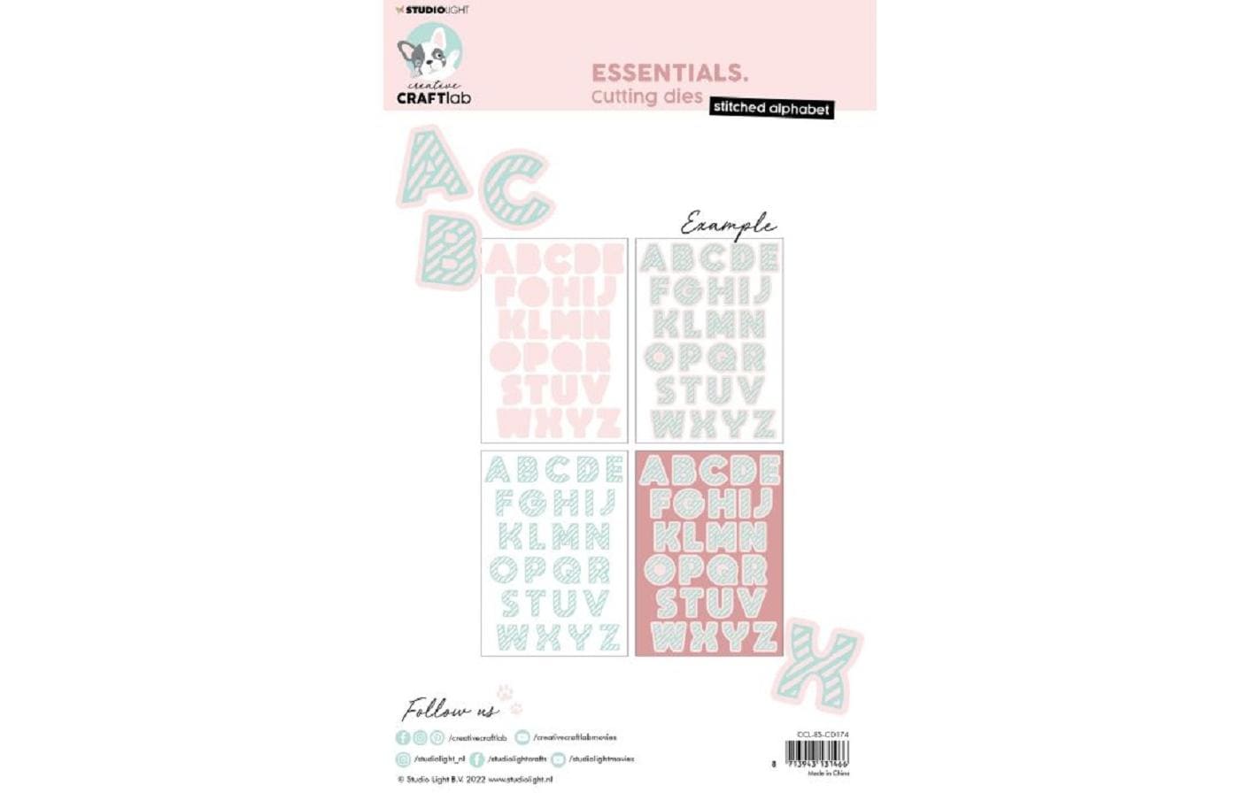 Studio Light Stanzschablone Alphabet 164x265x1 mm Studio Light Stanzschablone Alphabet 164x265x1 mm