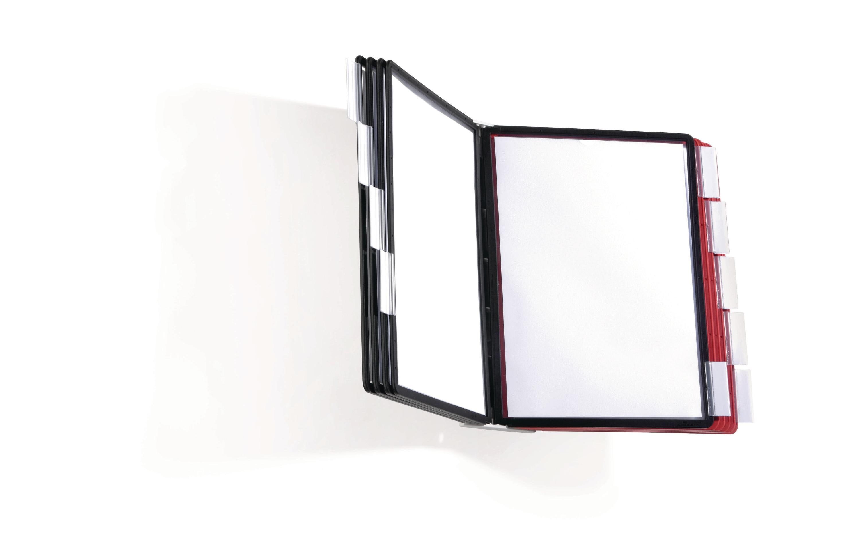 DURABLE Dokumentenhalter Sherpa WALL A4 Rot/Schwarz DURABLE Dokumentenhalter Sherpa WALL A4 Rot/Schwarz