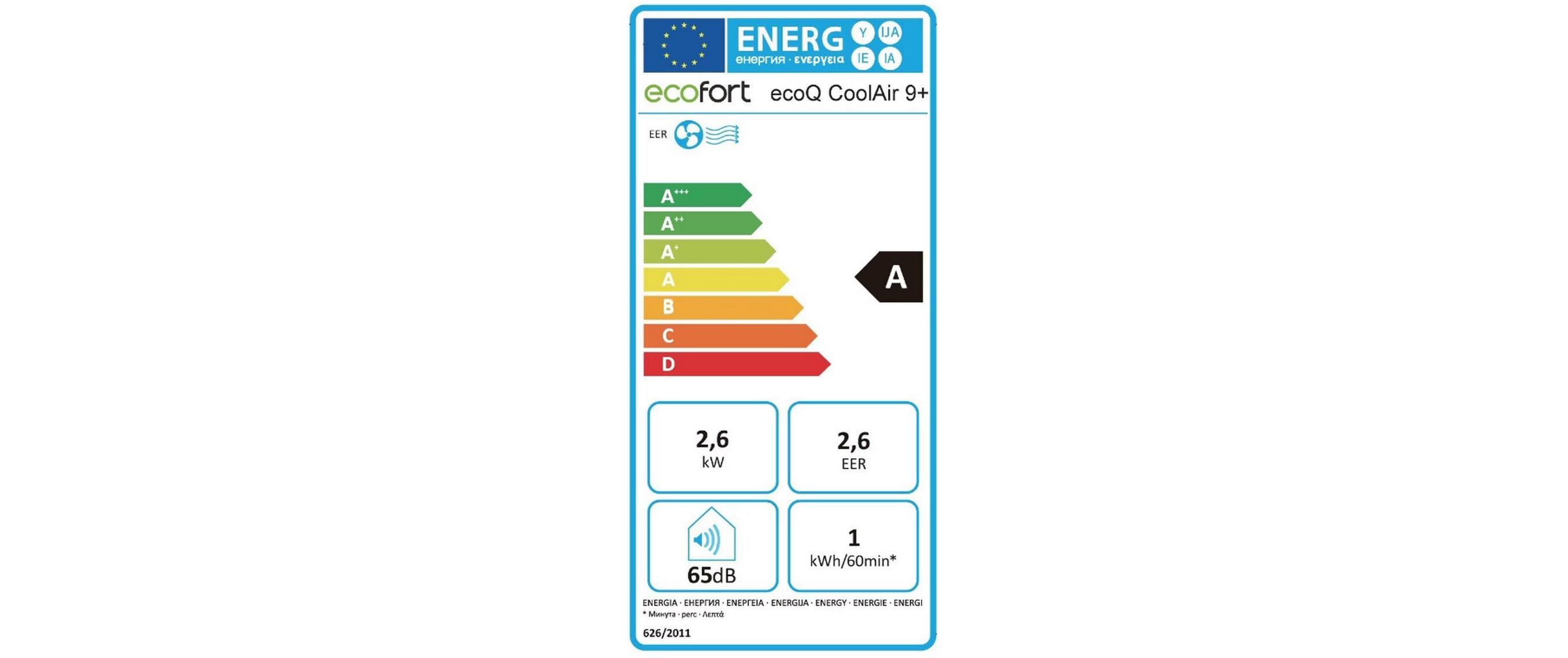Ecofort Klimagerät ecoQ CoolAir 9+ Ecofort Klimagerät ecoQ CoolAir 9+