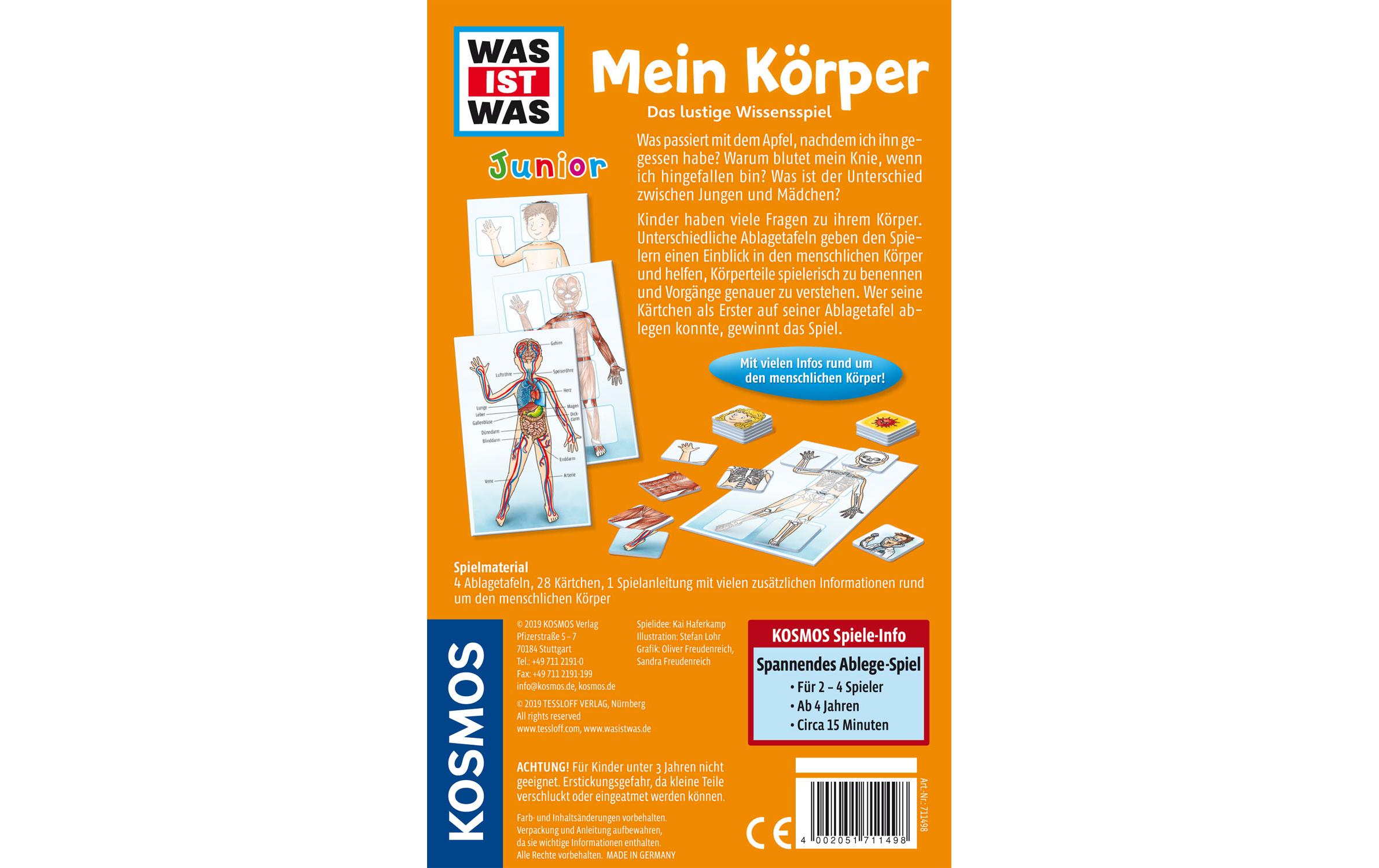 Kosmos Kinderspiel Was ist Was Junior: Mein Körper Kosmos Kinderspiel Was ist Was Junior: Mein Körper