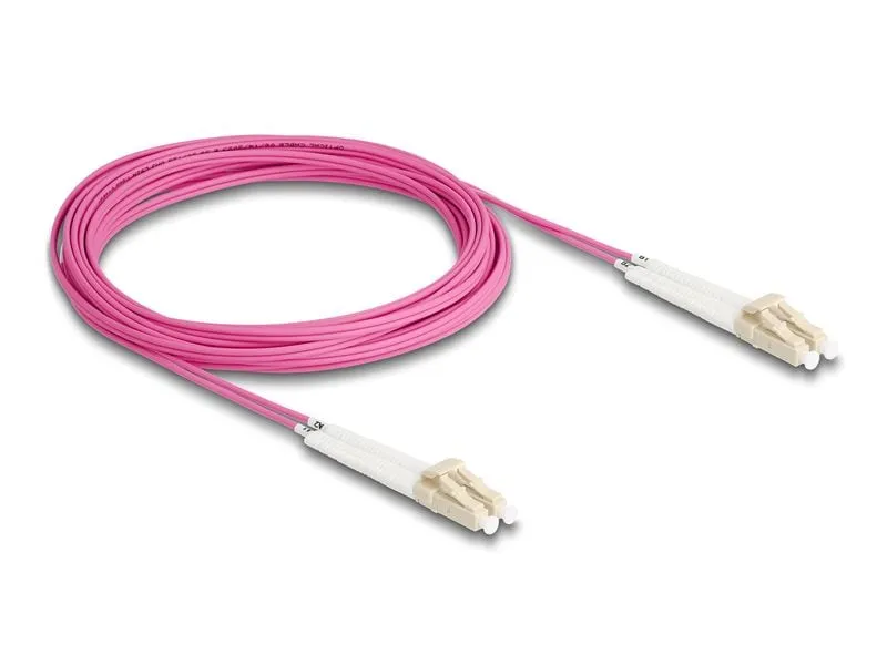 Delock LWL-Patchkabel Multimode LC – LC, OM4, Duplex, 5 m