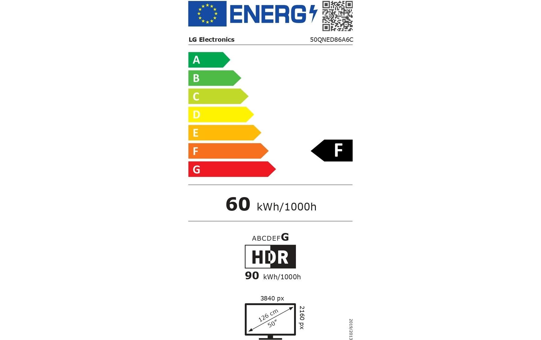 LG TV 50QNED86A6C 50, 3840 x 2160 (Ultra HD 4K), QNED