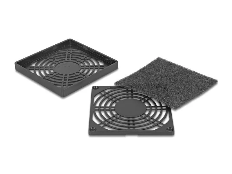 Delock Lüftergitter mit Staubfilter 92 x 92 mm