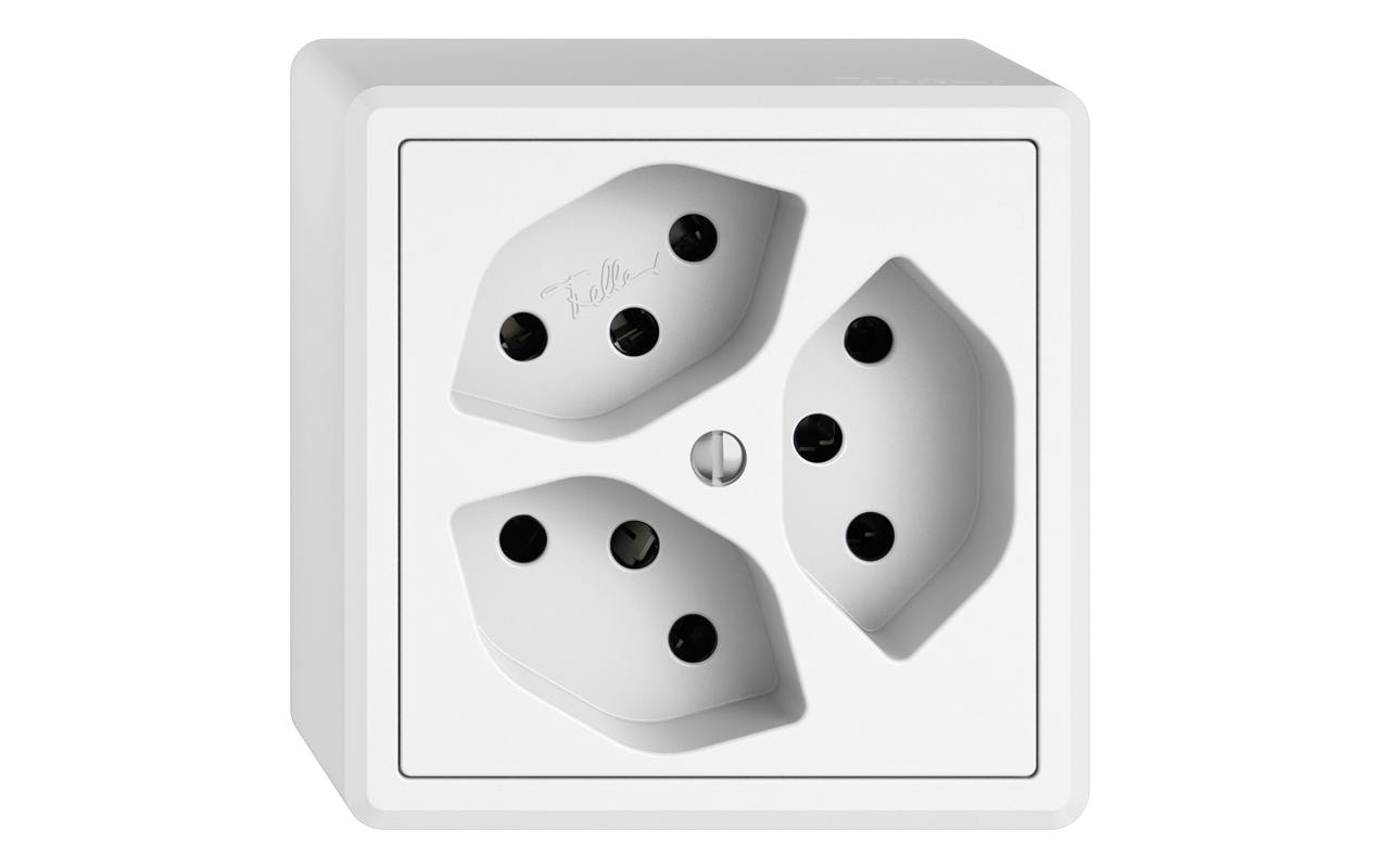 Feller EDIZIOliv Steckdose AP T13 3xT13 Feller EDIZIOliv Steckdose AP T13 3xT13