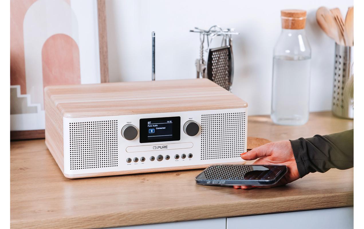 Pure DAB+ Radio Classic C-D6 Eiche/Weiss