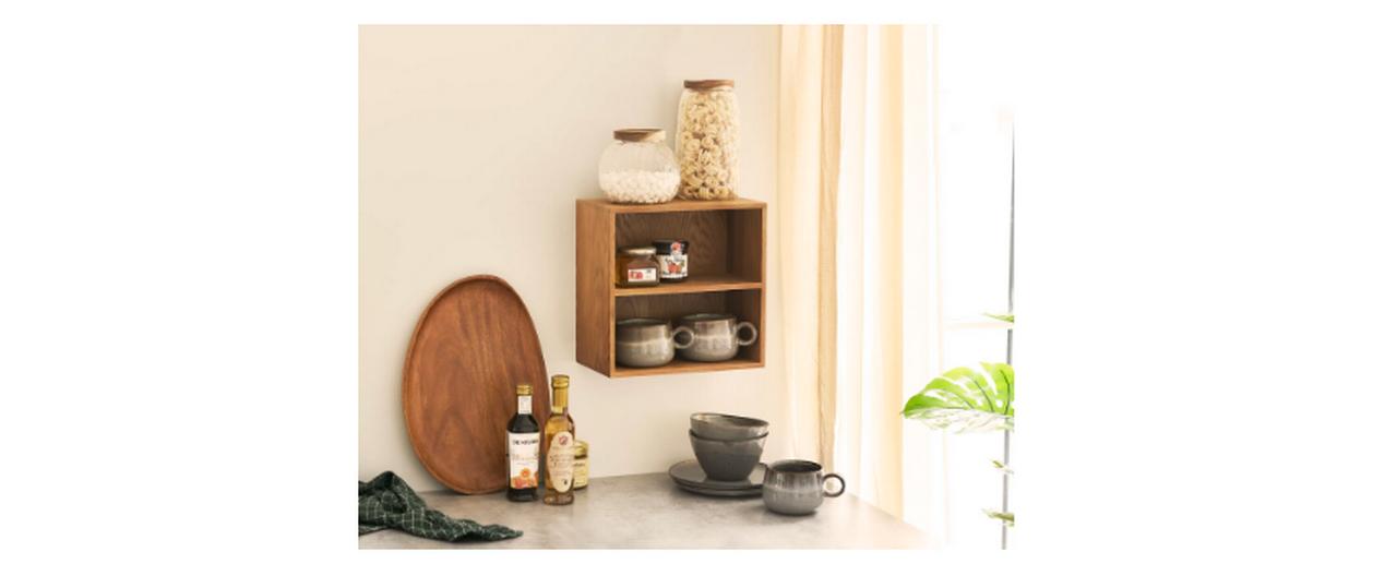 House Nordic Serviertablett Tray 39.5 x 28 x 2.5 cm, Nature