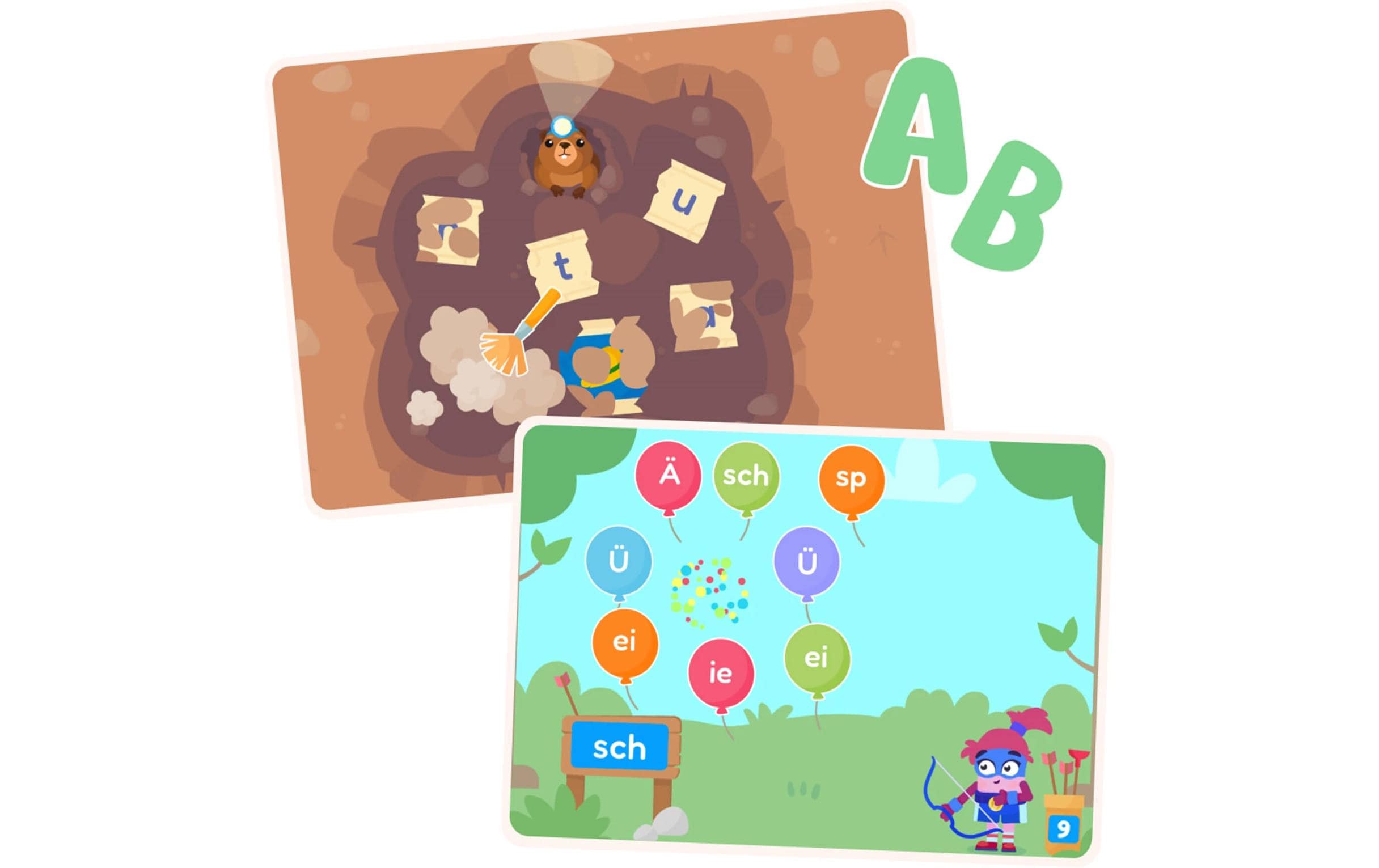 Edurino Figur Mika Wörter und Sätze DE