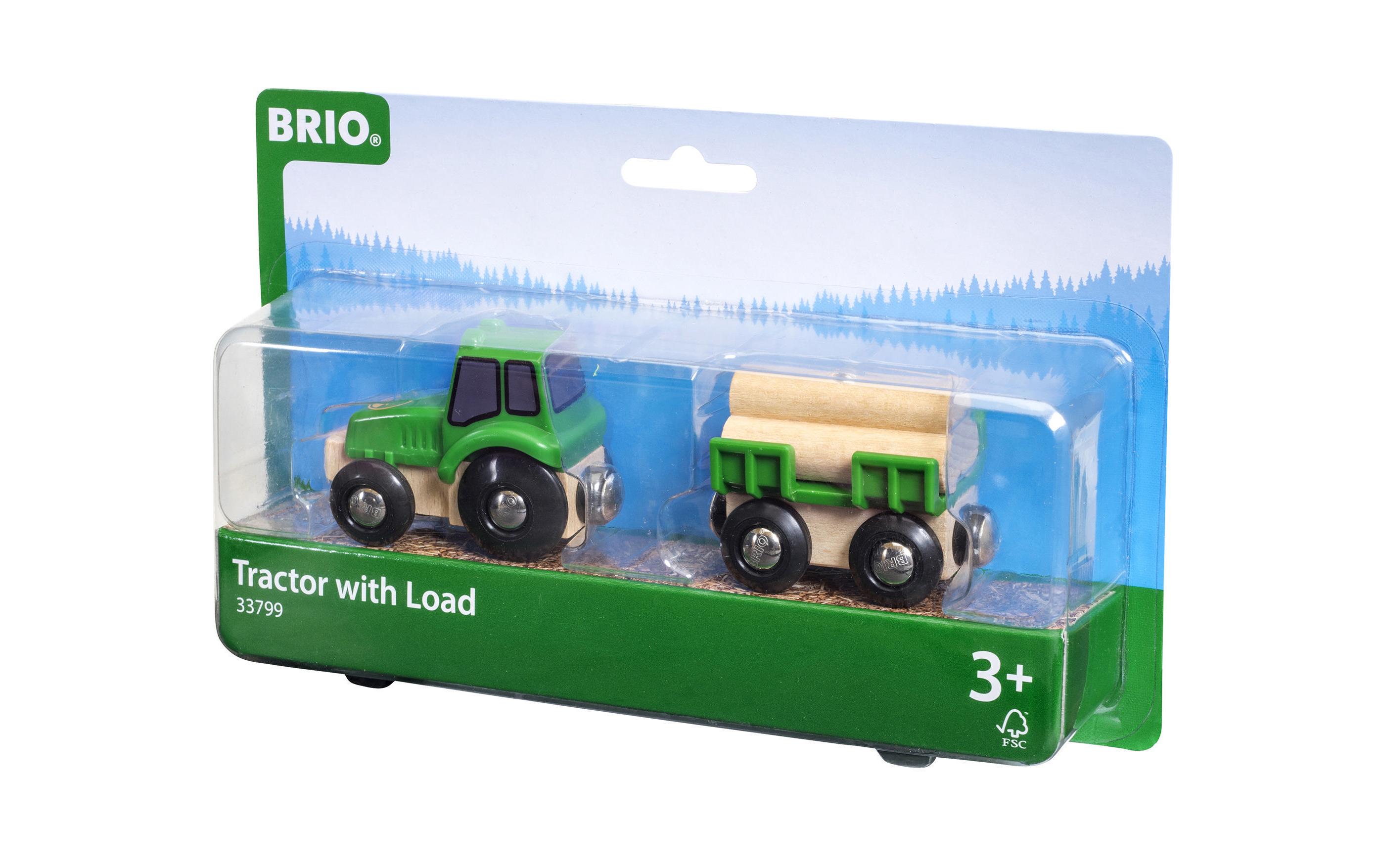 BRIO BRIO World Traktor mit Holz-Anhänger BRIO BRIO World Traktor mit Holz-Anhänger