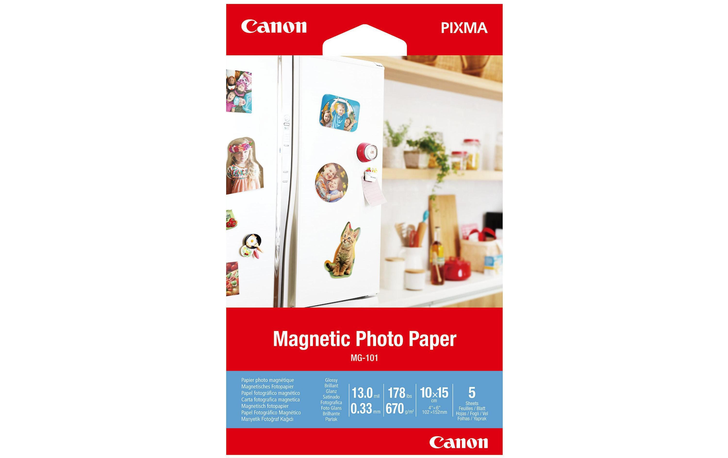 Canon Fotopapier MG-101 10x15 cm Magnetisch Canon Fotopapier MG-101 10x15 cm Magnetisch
