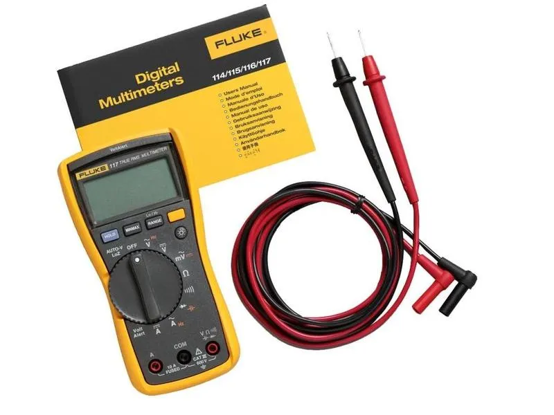 Fluke Multimeter 117 Digital, True RMS, 600 V / 10 A Fluke Multimeter 117 Digital, True RMS, 600 V / 10 A