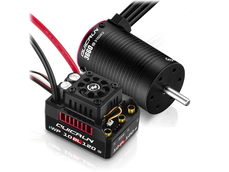 Hobbywing Brushless-Antriebsset WP 10BL120 G2 3660SL-3150KV Combo 1:10