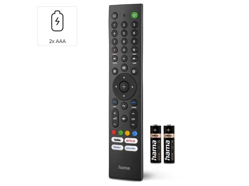 Hama Technics AG Universal-Fernbedienung Infrarot, lernfähig, 4 App-Tasten