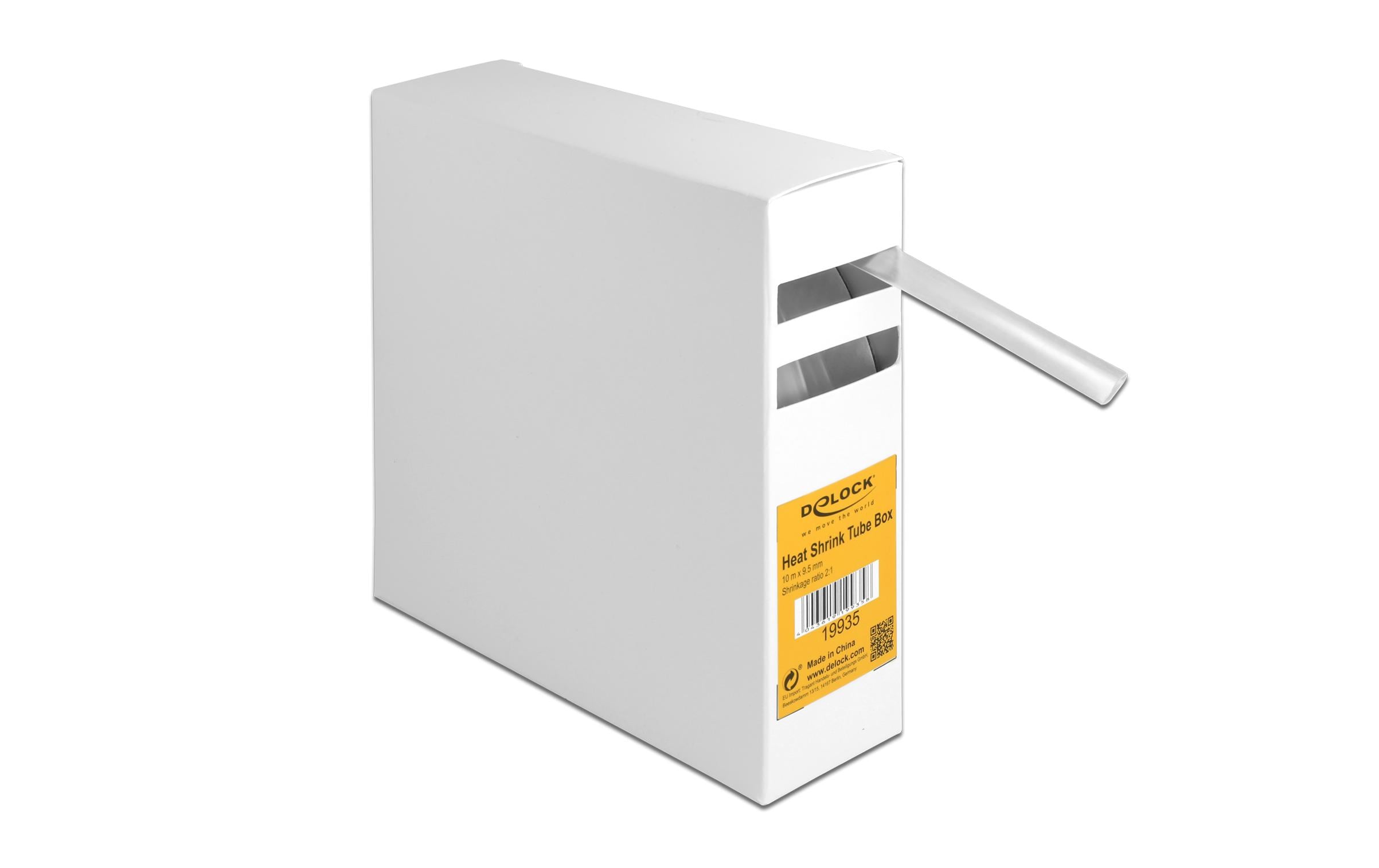 Delock Schrumpfschlauch 10 m x 9.5 mm Transparent Delock Schrumpfschlauch 10 m x 9.5 mm Transparent