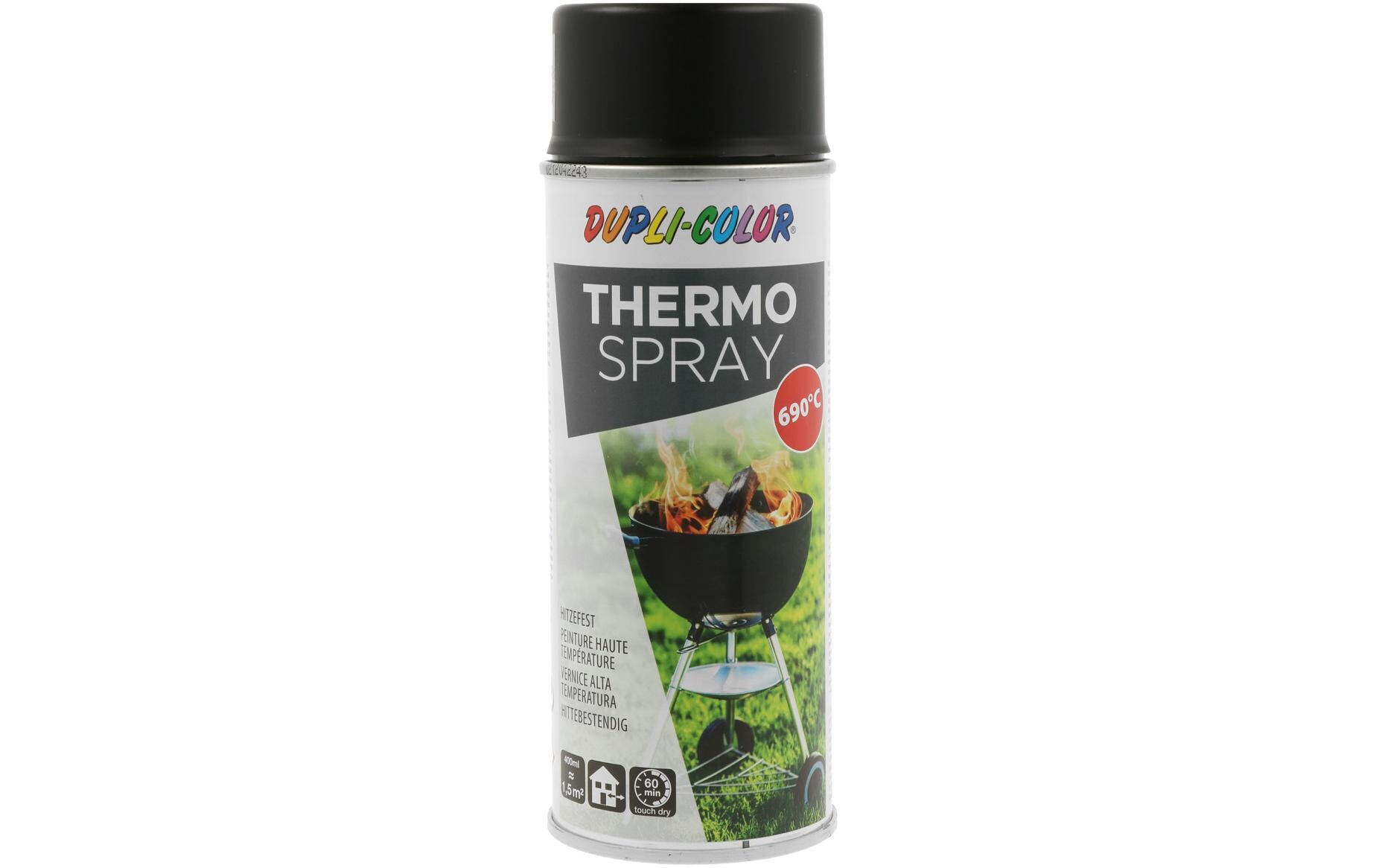 DUPLI-COLOR Hitzebeständige Sprühfarbe Thermo Spray Schwarz, 400 ml DUPLI-COLOR Hitzebeständige Sprühfarbe Thermo Spray Schwarz, 400 ml