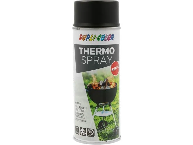 DUPLI-COLOR Hitzebeständige Sprühfarbe Thermo Spray Schwarz, 400 ml DUPLI-COLOR Hitzebeständige Sprühfarbe Thermo Spray Schwarz, 400 ml