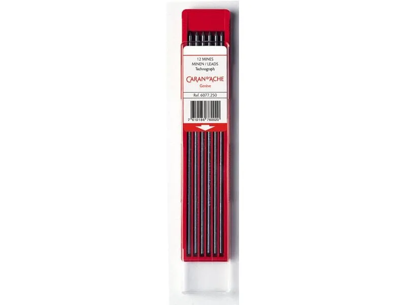 Caran d'Ache Schreibmine Technograph 2 mm, Grau, 2H Caran d'Ache Schreibmine Technograph 2 mm, Grau, 2H