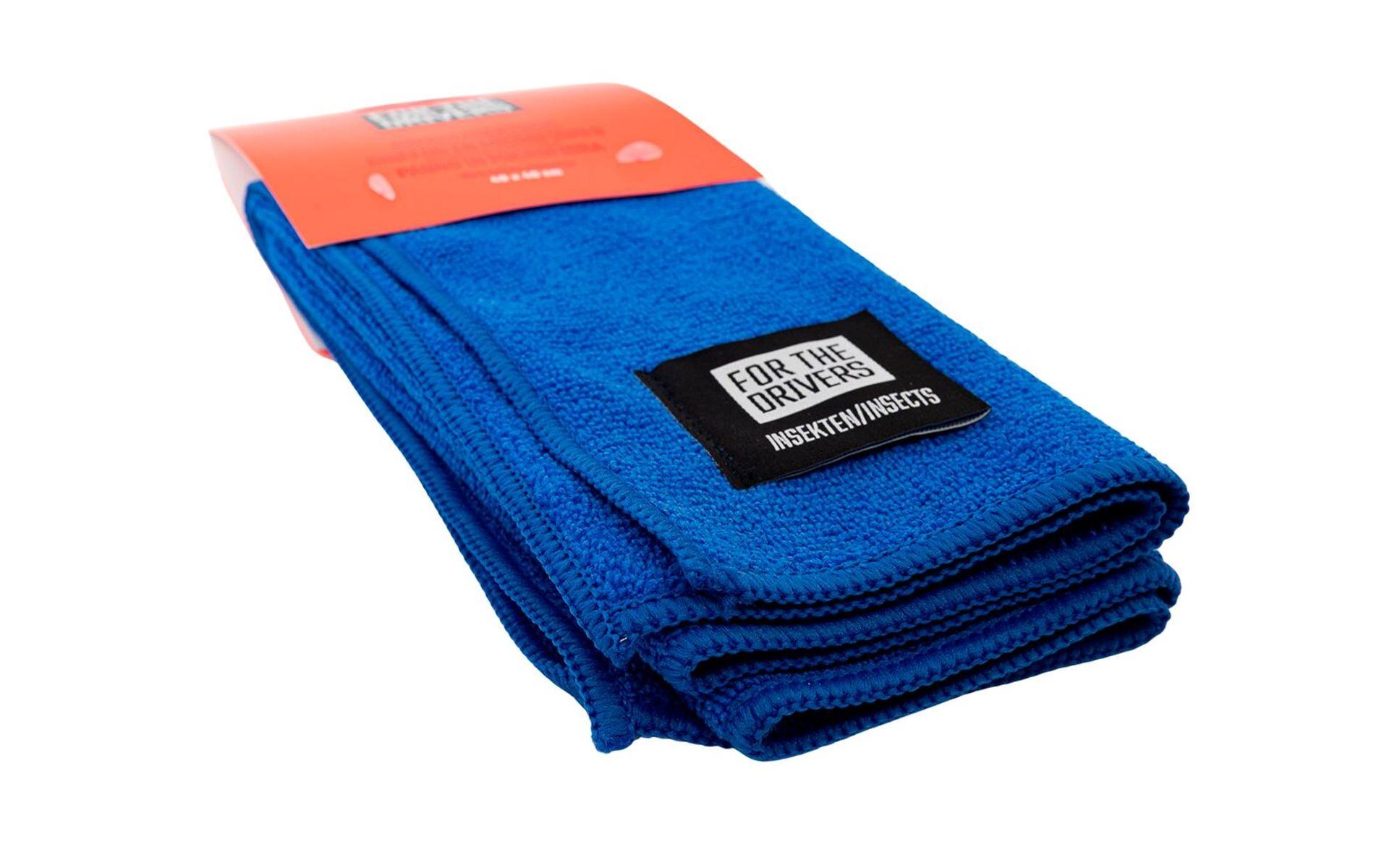 For The Drivers Mikrofasertuch Insekten 40 x 40 cm, dunkelblau For The Drivers Mikrofasertuch Insekten 40 x 40 cm, dunkelblau