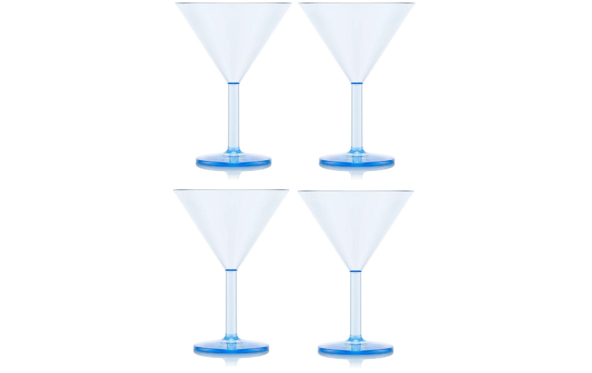 Bodum Outdoor-Martiniglas Oktett 180 ml, Blau, 4 Stück