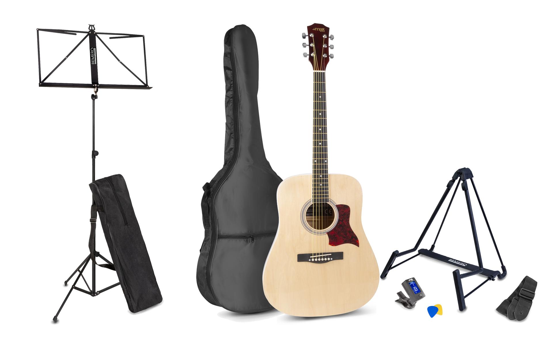 MAX Westerngitarre SoloJam Kit Natur MAX Westerngitarre SoloJam Kit Natur