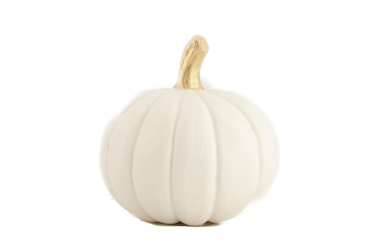 CHALET Aufsteller Kürbis 10 x 11 cm, Weiss