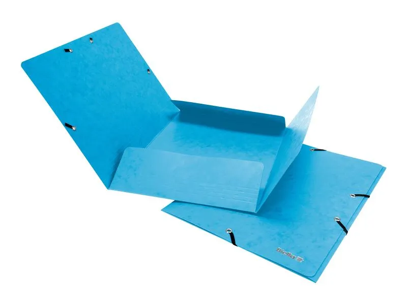 Biella Gummibandmappe A4 Karton, Hellblau Biella Gummibandmappe A4 Karton, Hellblau