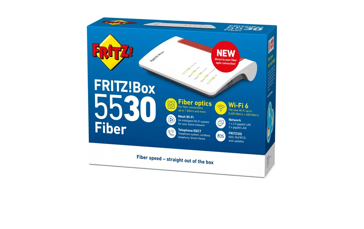 AVM FTTH-Router FRITZ!Box 5530 Fiber mit AON SFP AVM FTTH-Router FRITZ!Box 5530 Fiber mit AON SFP