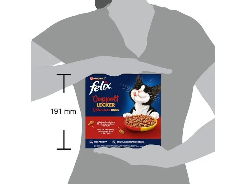 Felix Trockenfutter Doppelt Lecker Adult Fleisch 800 g Felix Trockenfutter Doppelt Lecker Adult Fleisch 800 g
