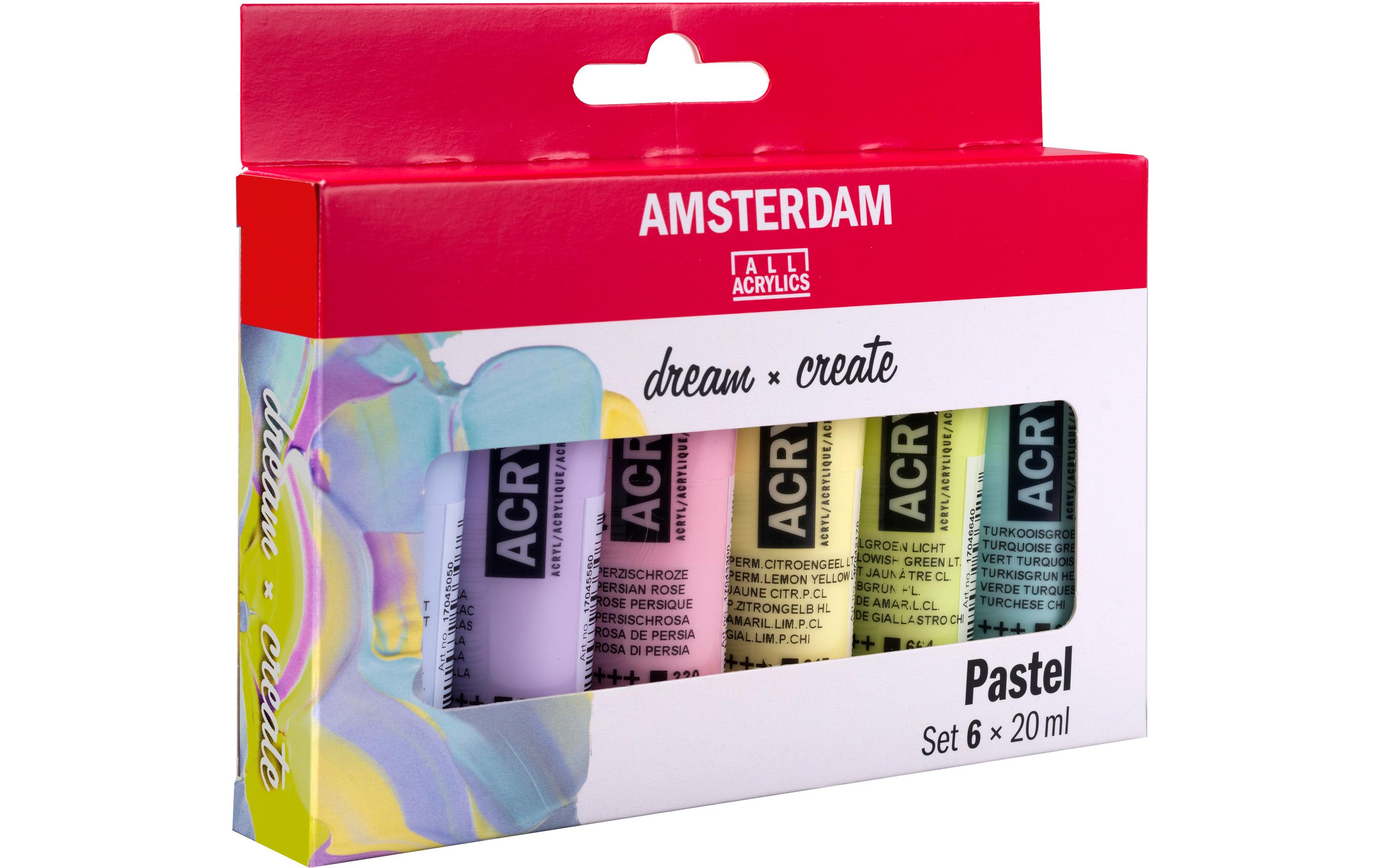 Amsterdam Acrylfarbe Set Pastel 6 Tuben à 20 ml Amsterdam Acrylfarbe Set Pastel 6 Tuben à 20 ml