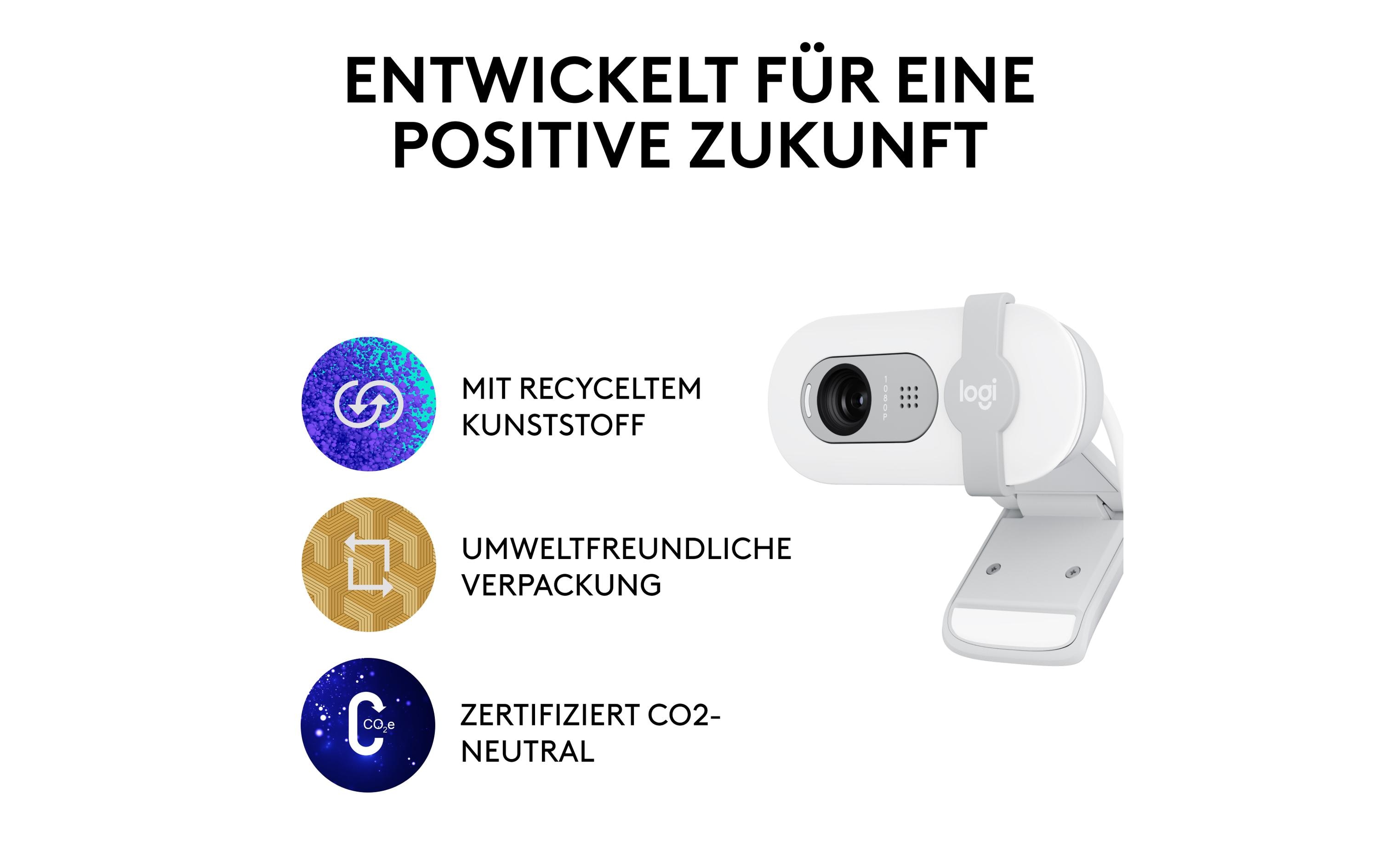 Logitech Brio 100 Weiss