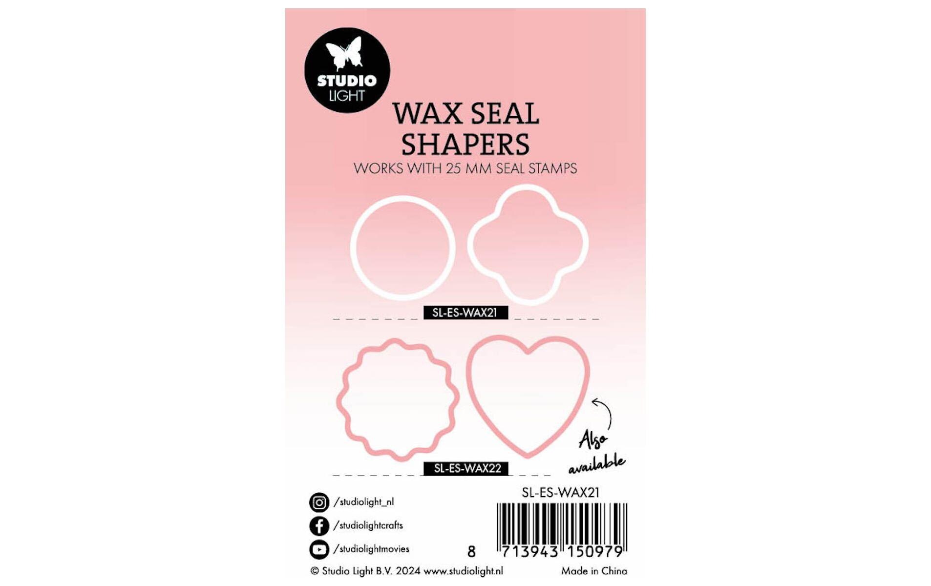 Studio Light Wachs Giessvorlagen Kreis & Kleeblatt, 2 Stück