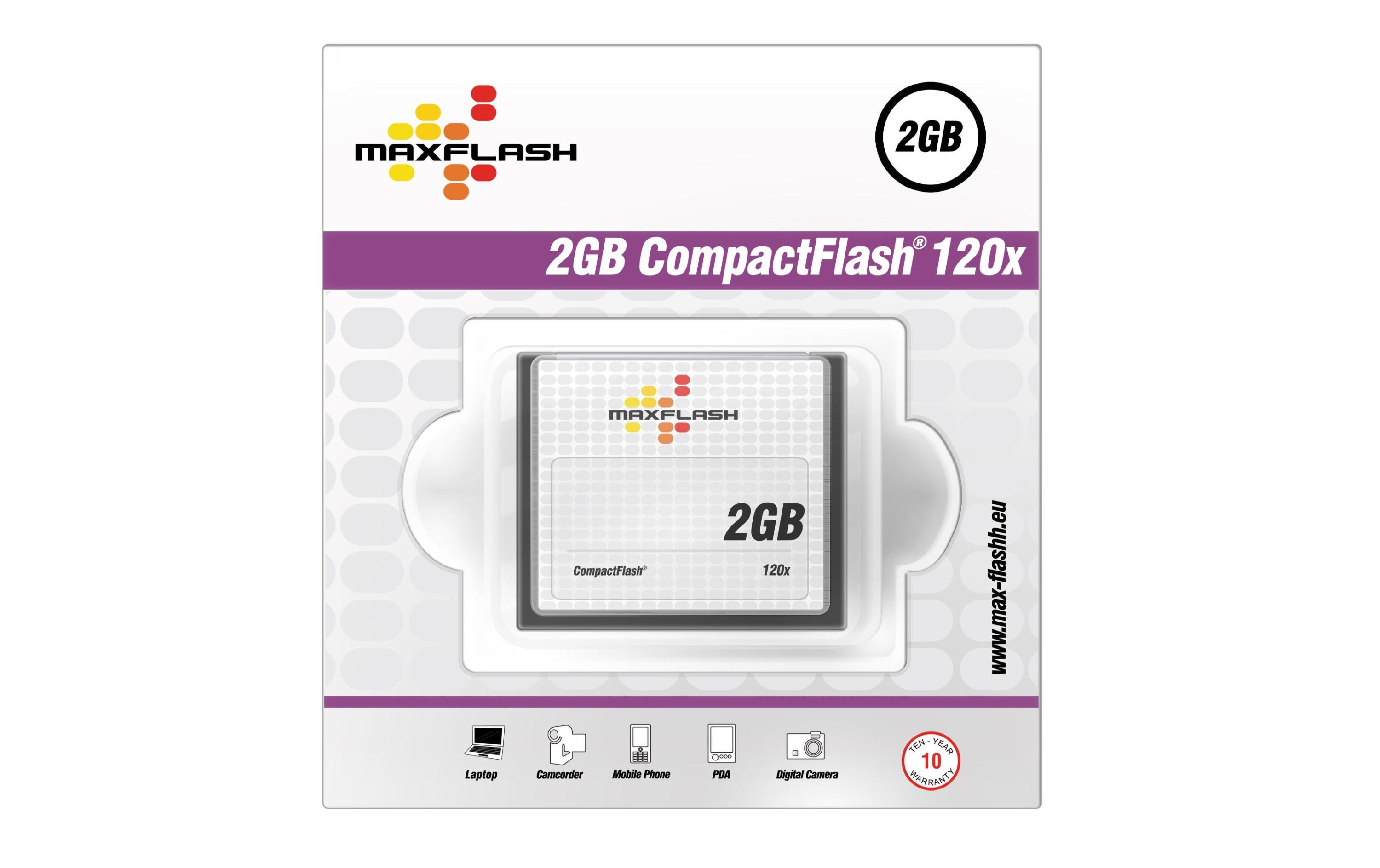 MaxFlash CF-Karte 120x 2 GB