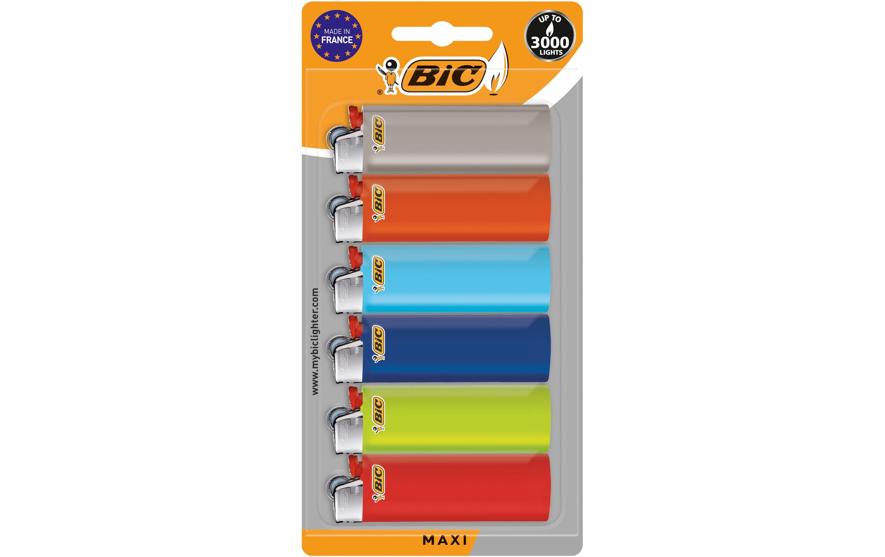 BIC Reibradfeuerzeug J26 Maxi, 6er Pack BIC Reibradfeuerzeug J26 Maxi, 6er Pack