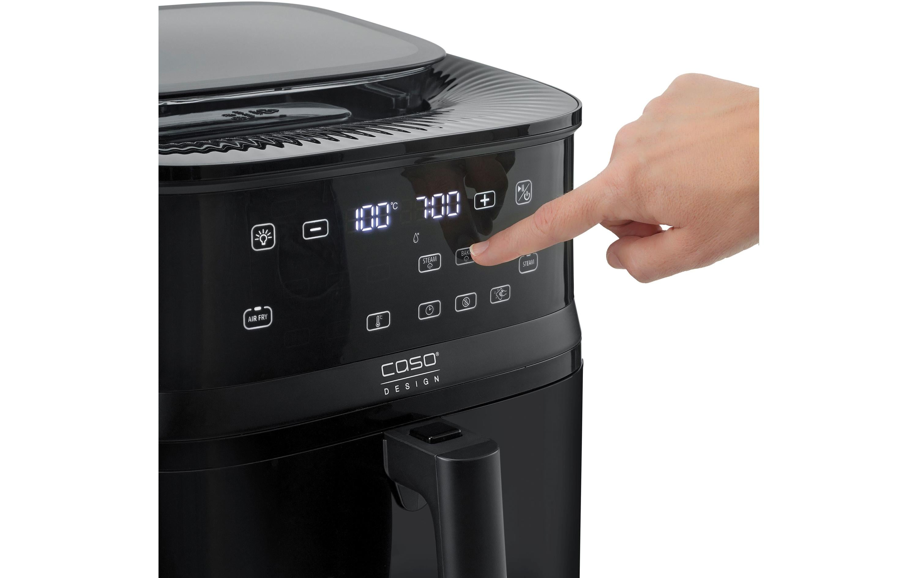 Caso Heissluft-Fritteuse AirFry & Steam 700 1.3 kg, Schwarz