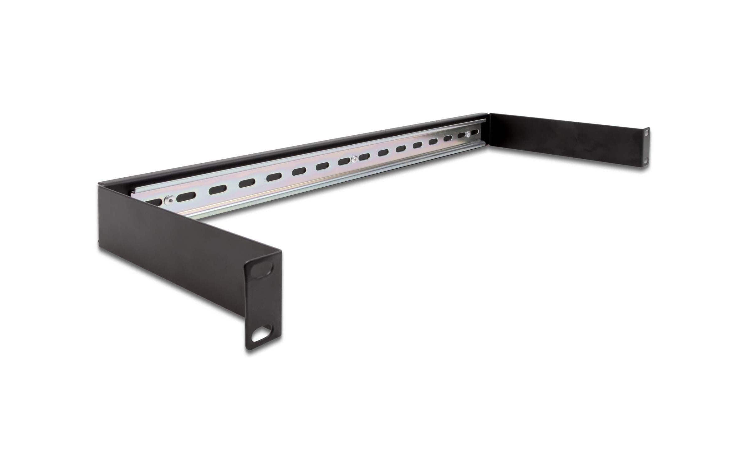 Delock Hutschienenpanel 1HE 19, Schwarz