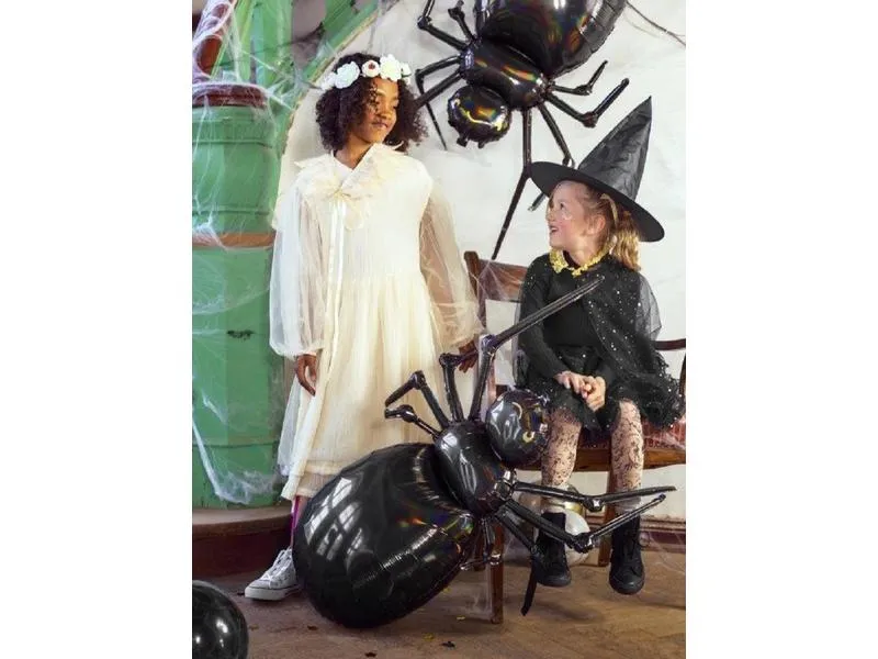 Partydeco Ballons Folienballon Spinne 60 x 101 cm, Schwarz Partydeco Ballons Folienballon Spinne 60 x 101 cm, Schwarz