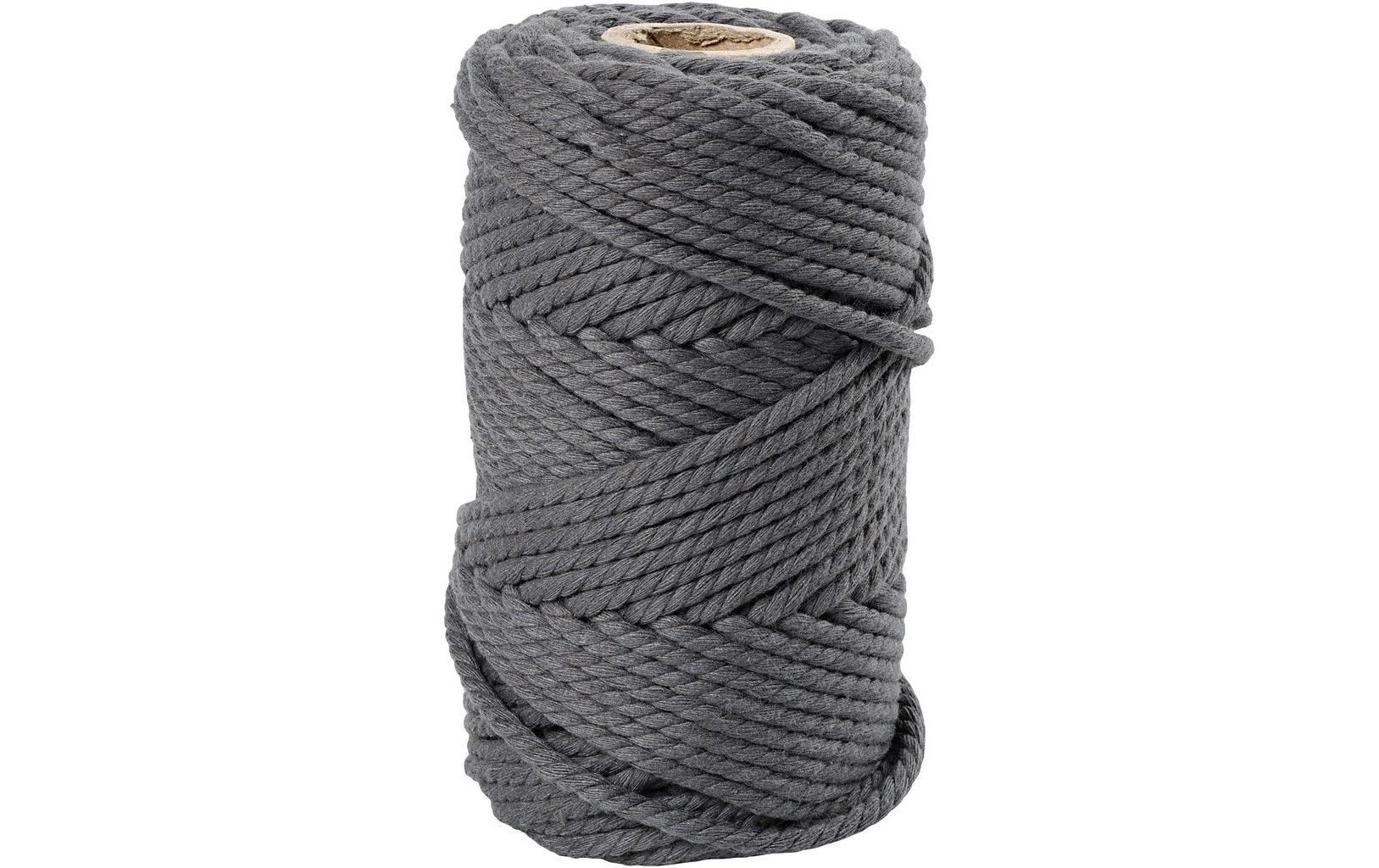 Creativ Company Baumwollgarn Makramee Rope 330 g, Grau Creativ Company Baumwollgarn Makramee Rope 330 g, Grau