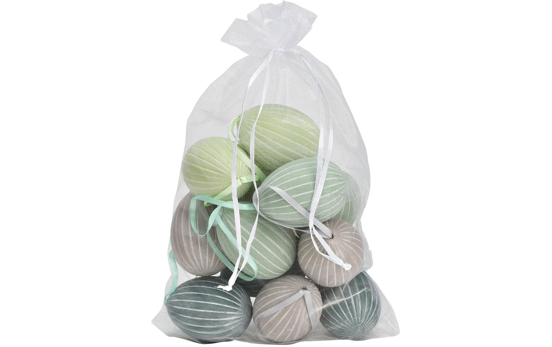 G. Wurm Aufhänger Ostereier 12 Stück, Mehrfarbig