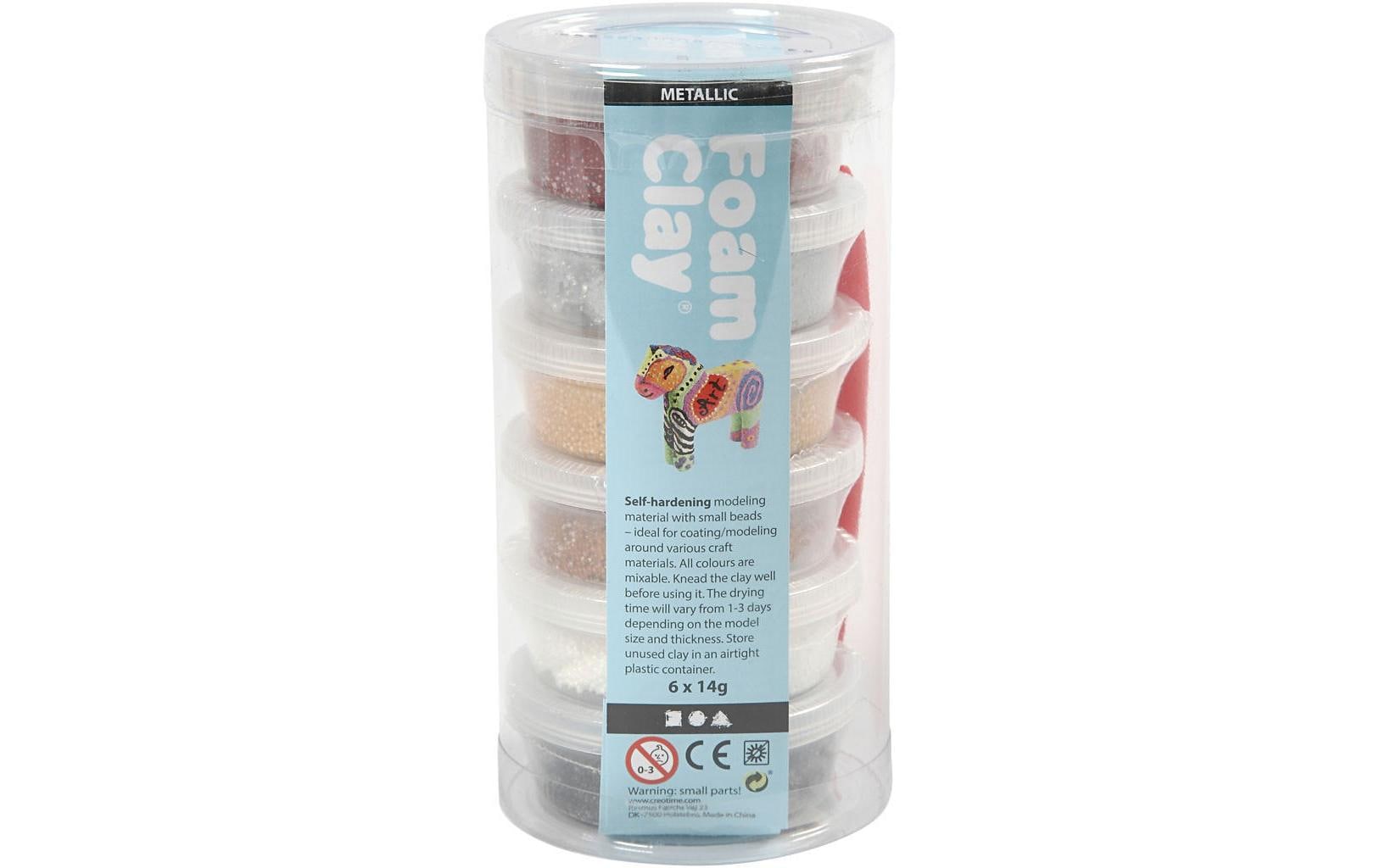 Creativ Company Modellier-Set Foam Clay 6 x 14 g Mehrfarbig Creativ Company Modellier-Set Foam Clay 6 x 14 g Mehrfarbig