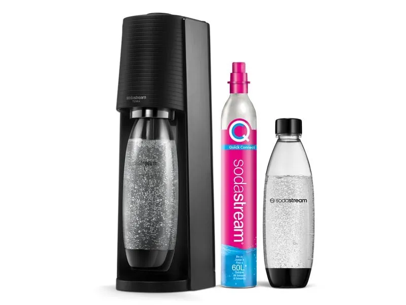 Sodastream Wassersprudler Terra Schwarz, Megapack Sodastream Wassersprudler Terra Schwarz, Megapack