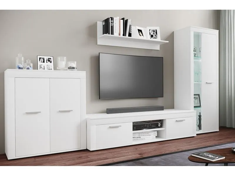 VCM TV-Möbel Usilo XL 160 x 45 cm, Weiss VCM TV-Möbel Usilo XL 160 x 45 cm, Weiss