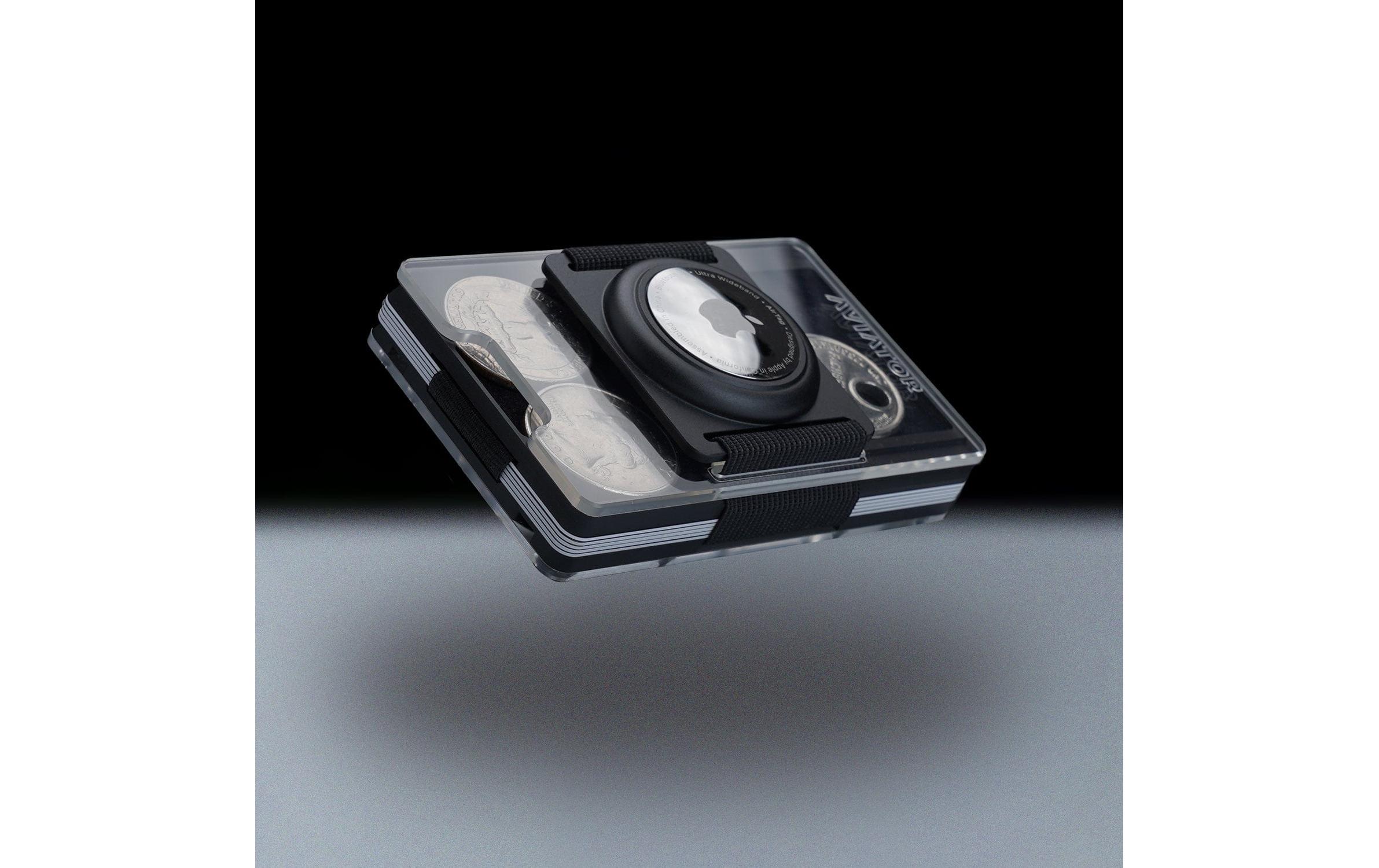 AVIATOR Wallet SLIDE AirTag fusion black