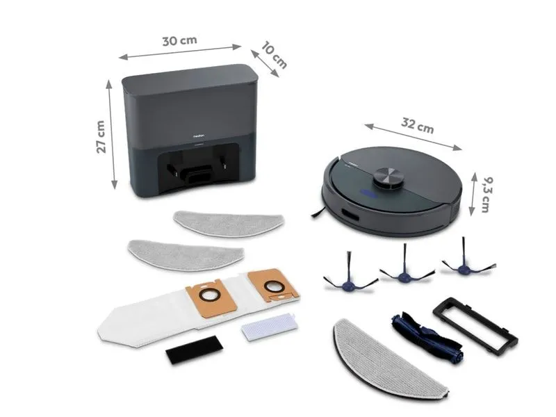 Medion Saug- und Wischroboter MD 1100021 Grau/Schwarz Medion Saug- und Wischroboter MD 1100021 Grau/Schwarz