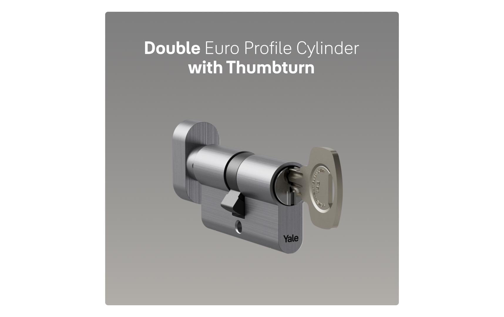 Yale Knaufzylinder 500 plus, 30/30, Nickel sat. Standard Security