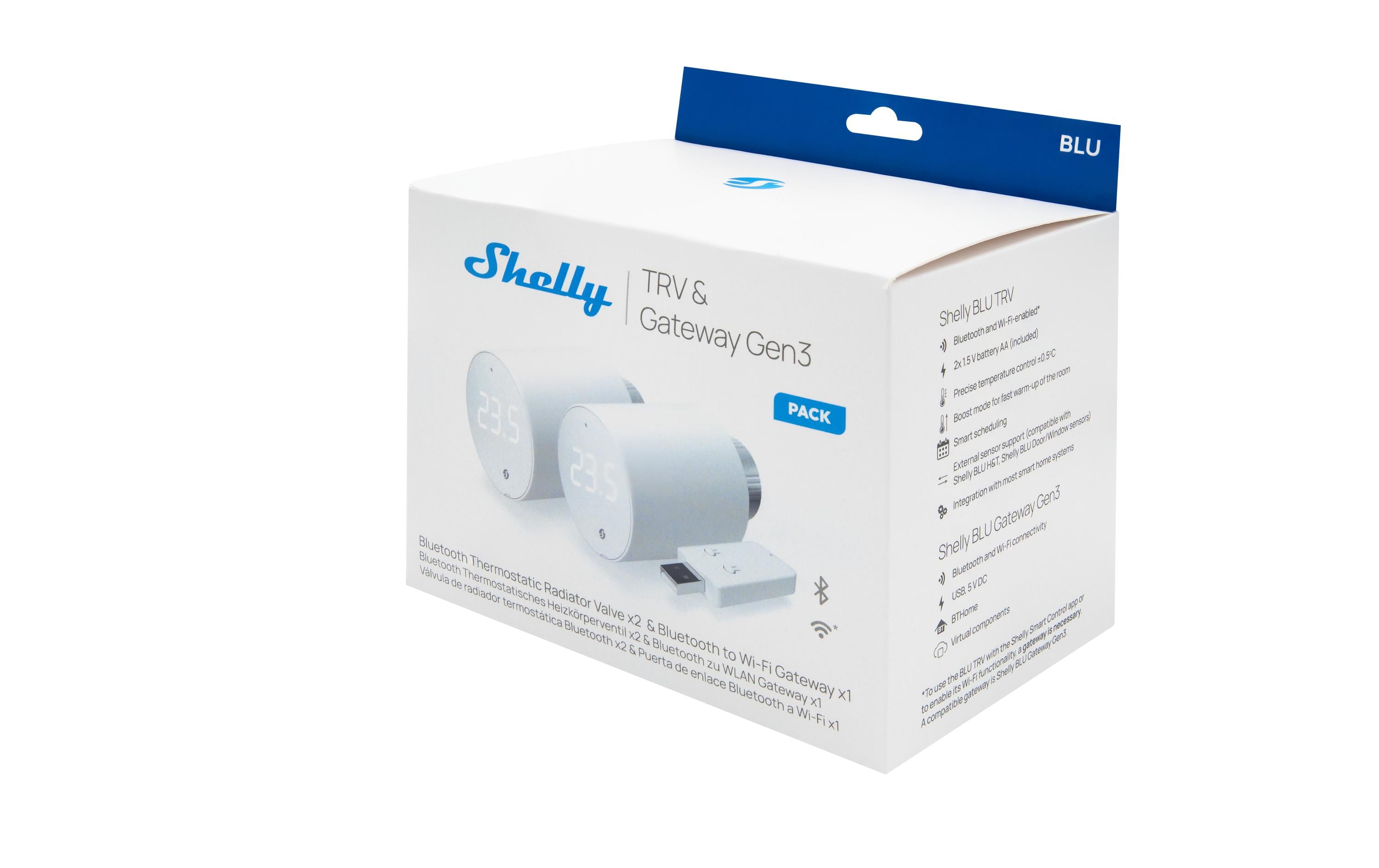 Shelly Smarter Thermostat 2 BLU TRV Shelly Smarter Thermostat 2 BLU TRV