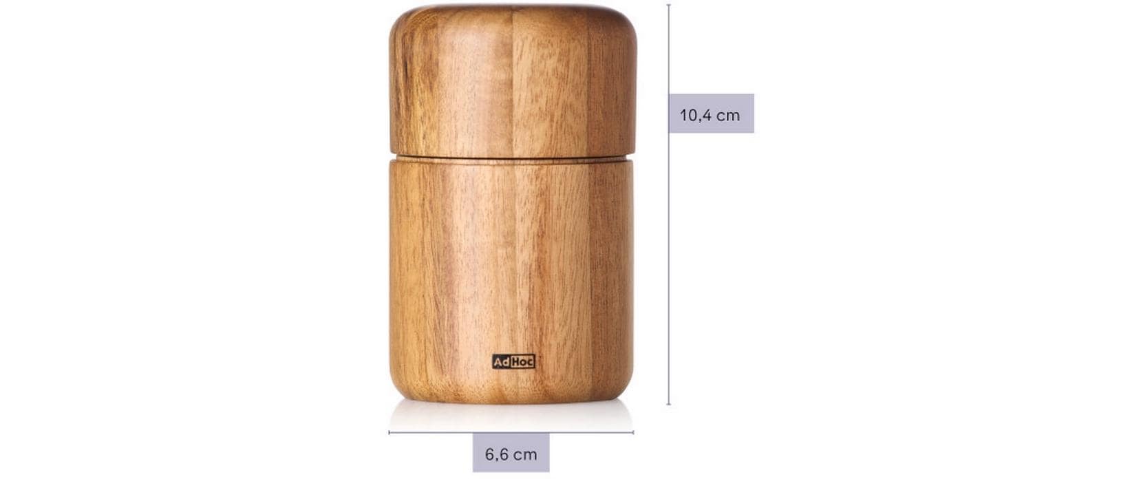 AdHoc Gewürzmühle Seedo 10.4 cm, Braun
